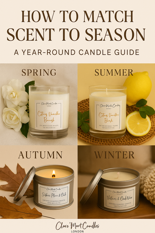 Four candles matching the seasons