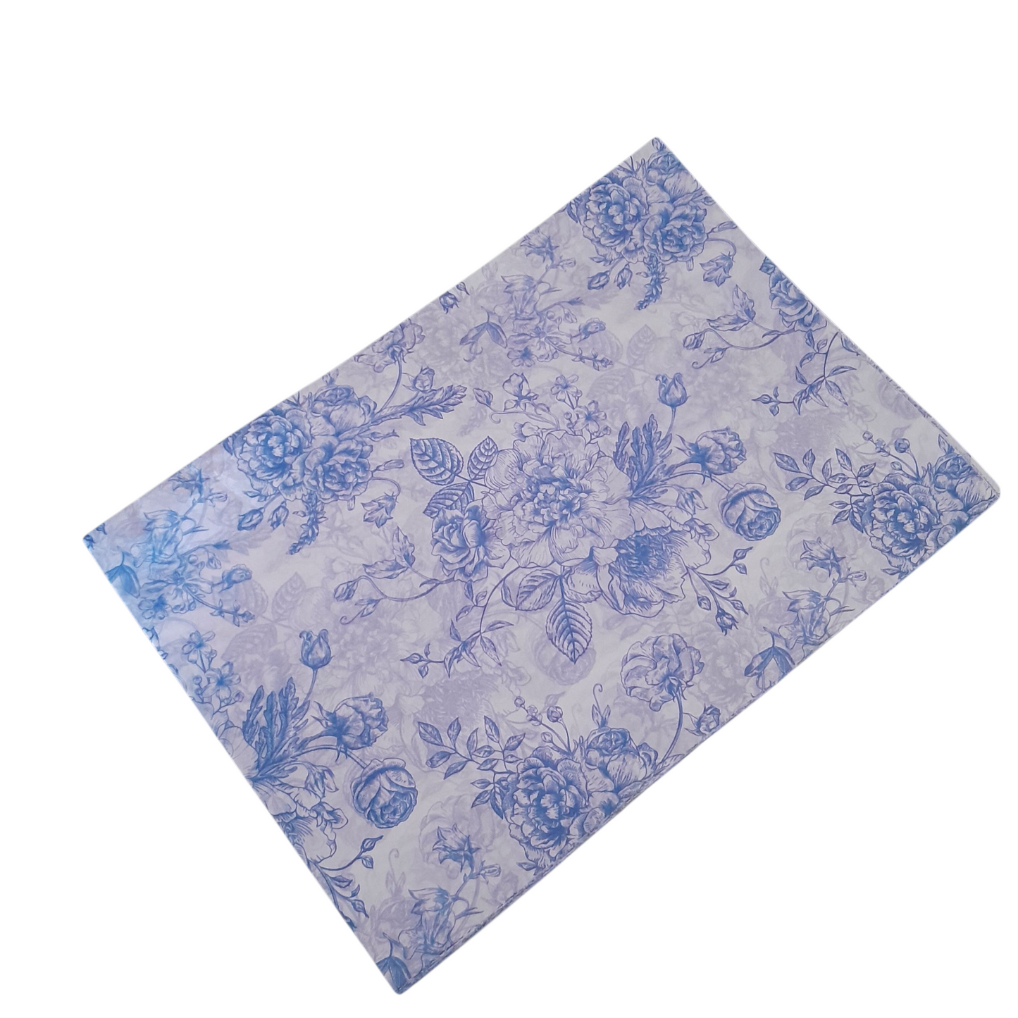 Floral patterned paper on a white background