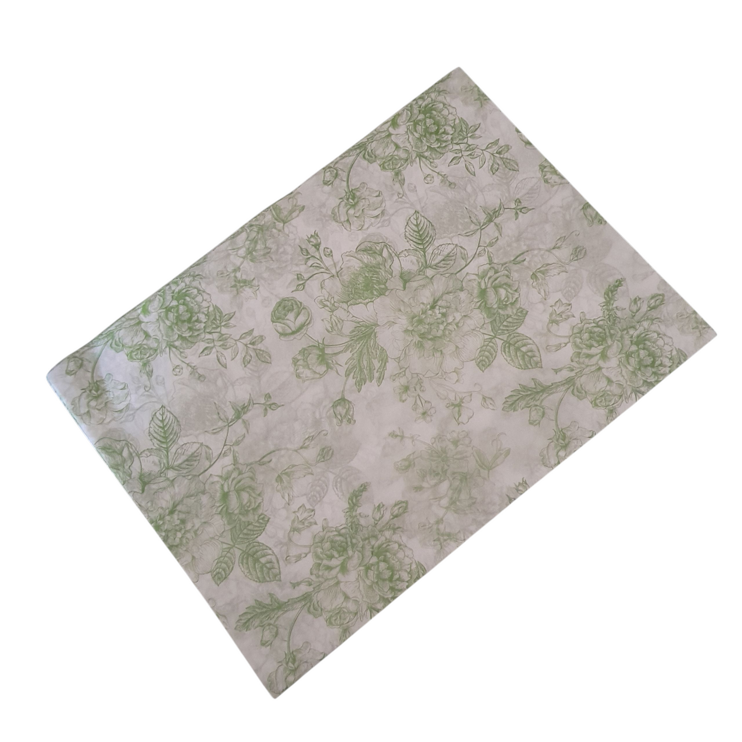 Floral patterned paper on a white background
