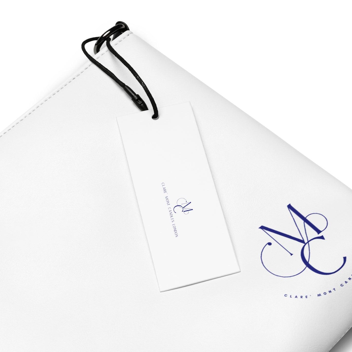 Product label for the Clare` Mont Candles Crossbody bag