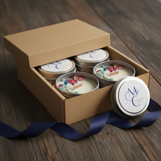 The Heritage Gift set on a wooded table