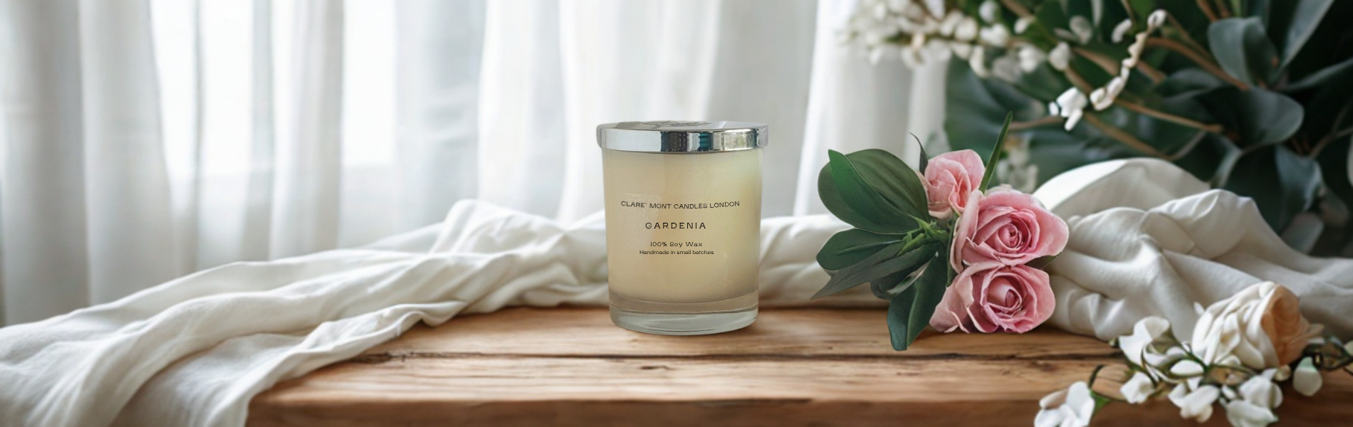 Gardenia candle hero image