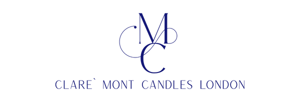 Logo of Clare Mont Candles London on a white background